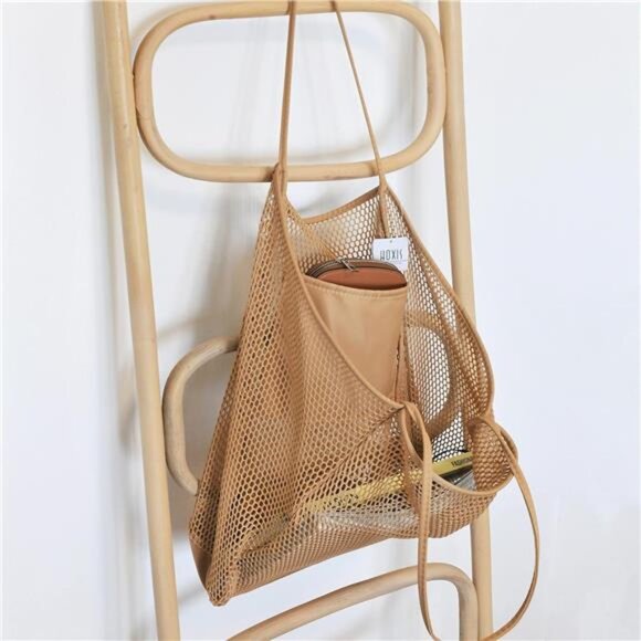 Mesh Beach Tote‎ Womens Shoulder Handbag - Picture 5 of 7